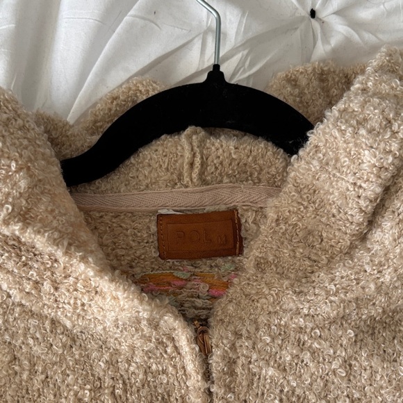 POL Cream Hooded Cardigan with Floral Embroidery - Picture 2 of 3